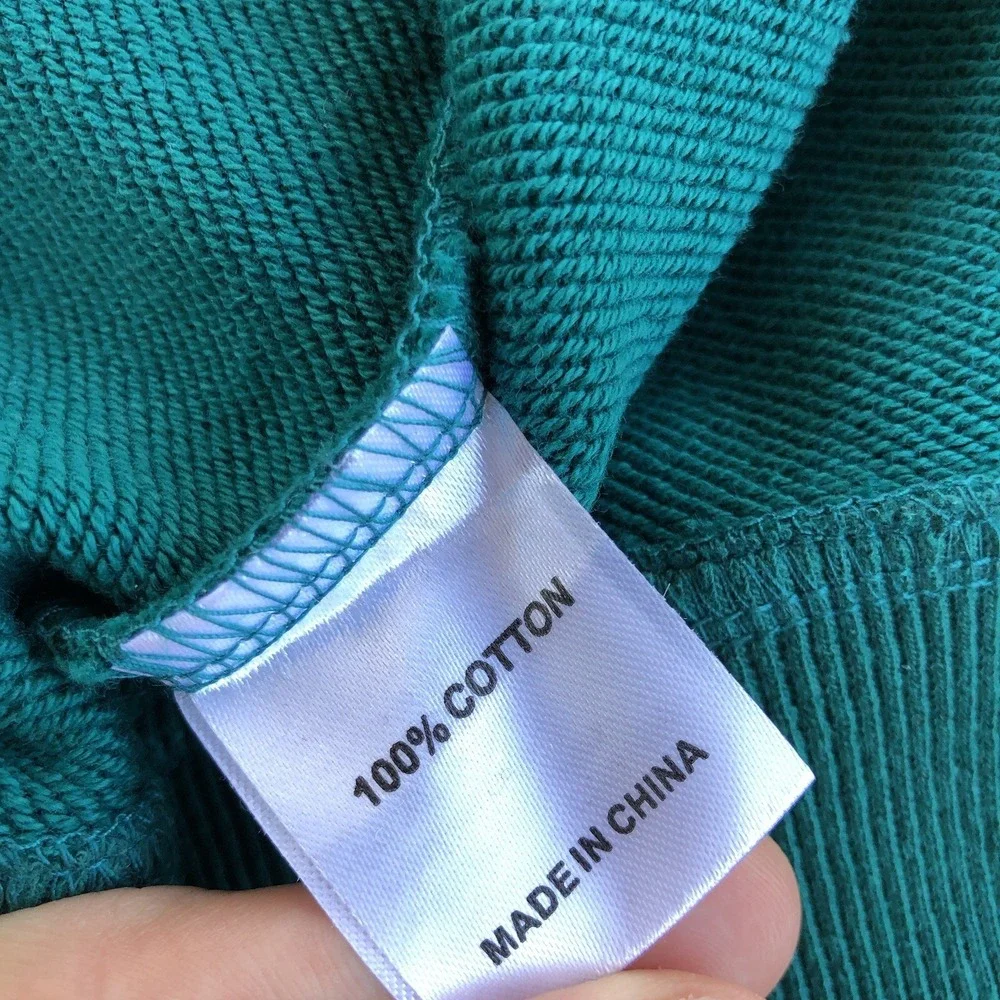 Qilo Tactical Crewneck Sweatshirt Mens Size Large Teal Pray Logo Casual Pullover